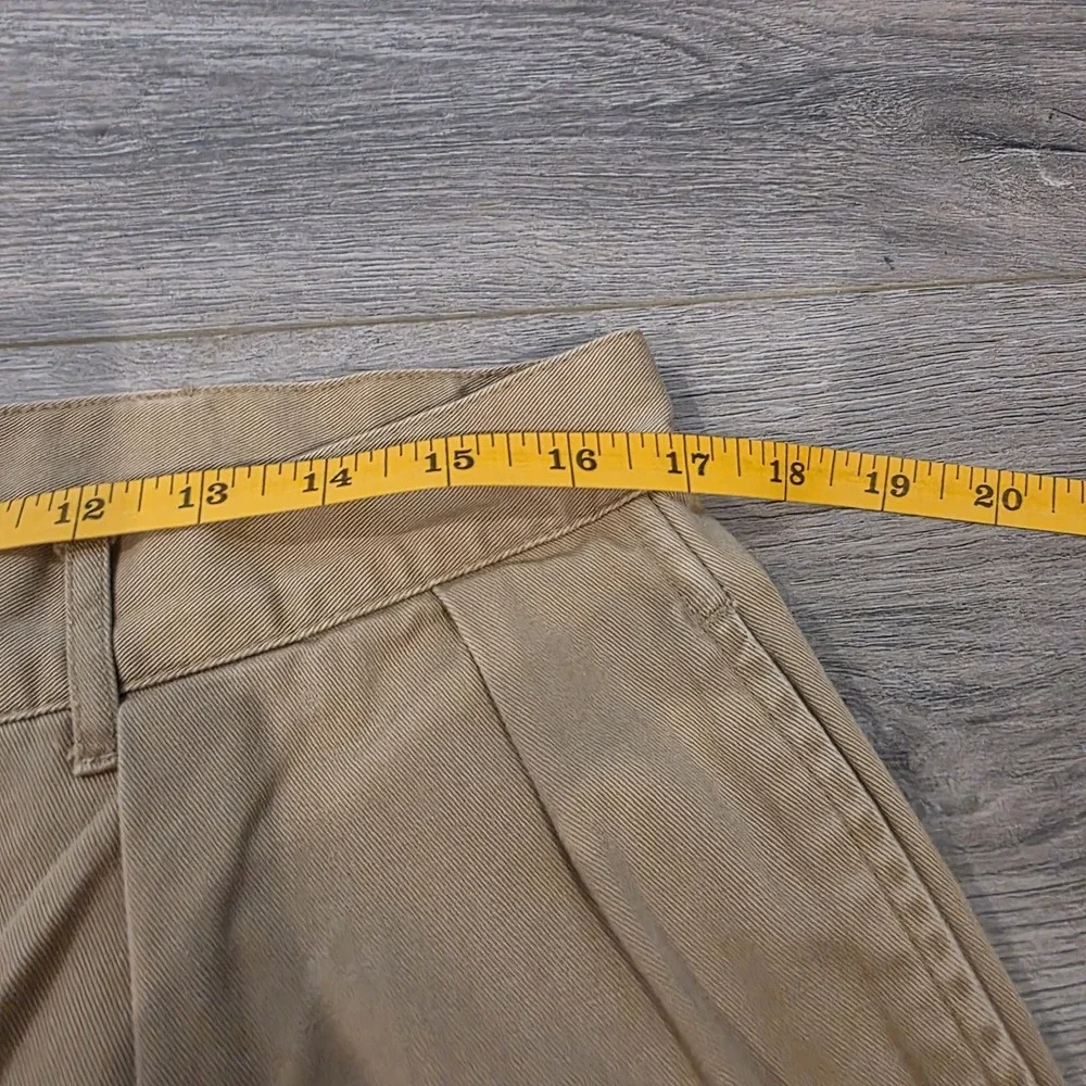 Vtg Polo Ralph Lauren Khaki Chino Pants Mens 35x32 Dark Tan Preppy Classic 90s